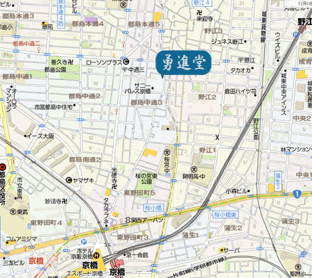 御刀処勇進堂　店舗所在地